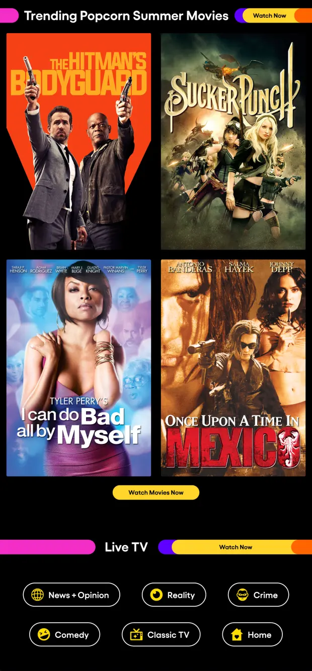 Pluto TV email body